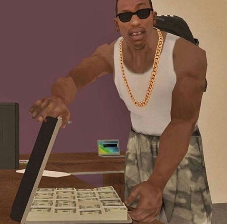 Create meme: CJ GTA meme, Carl Johnson in GTA, Carl Johnson 