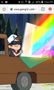 Create meme: Gravity Falls, dipper with mirror meme, no u card