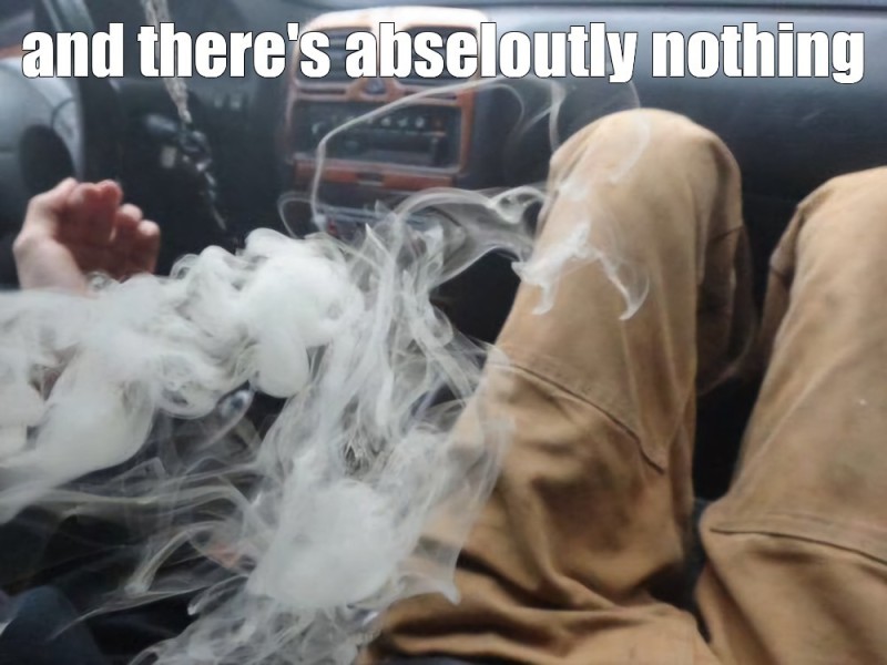 Create meme: The man in the smoke, smoke , auto 