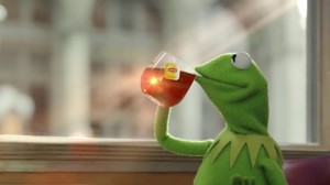 Создать мем: dank meme, drink tea, kermit the frog