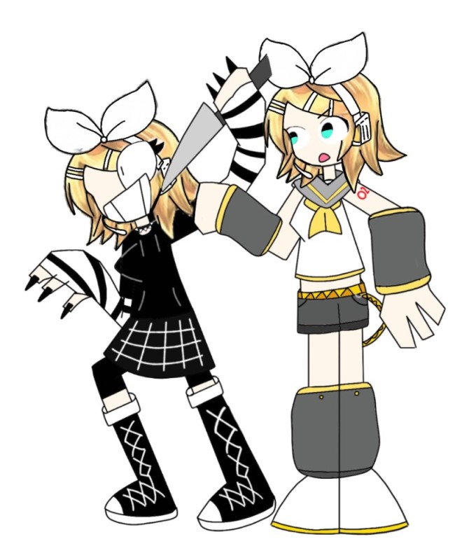 Create meme: Rin Len, kagamine rin , Vocaloid Rin MMD