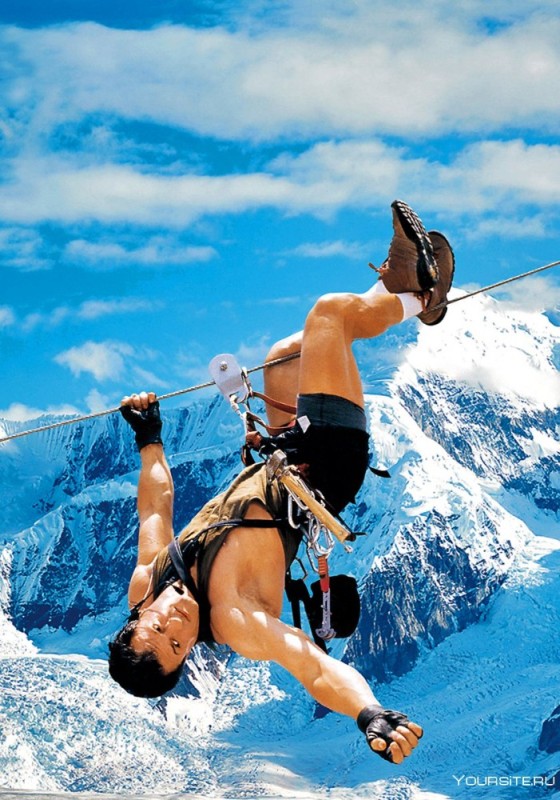 Create meme: cliffhanger movie 1993, Stallone is a rock climber, sylvester Stallone rock climber