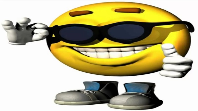 Create meme: smiley face shows class meme, smile , Smiley face with glasses is cool