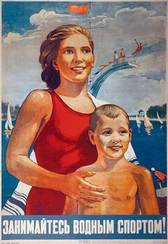 Create meme: Soviet posters , sports posters, Soviet cgjhnbdyst posters