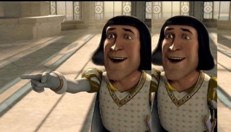 Create meme: farquaad of shrek, Lord Farquaad of Shrek, Lord Farquaad and Fiona