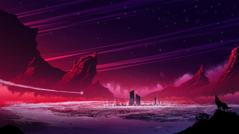 Create meme: starry sky retrowave, desktop wallpapers 2560 x 1080 4k full hd, syntwave retrowave