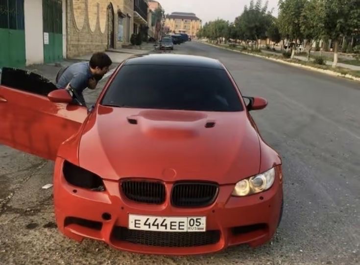 Create meme: bmw E92 red, BMW V, red bmw