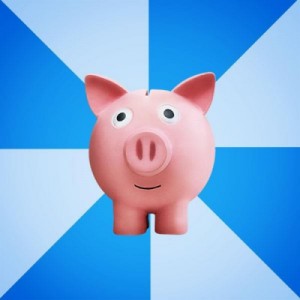 Создать мем: piggy bank, pig, peppa pig