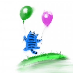 Create meme: balloons, illustration, figure