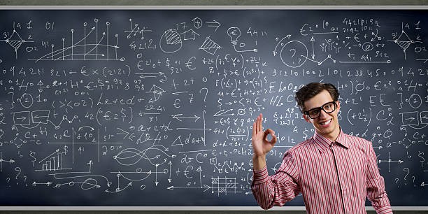 Create meme: smart man, chalk Board, mathematics and man