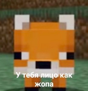 Create meme: Fox minecraft meme