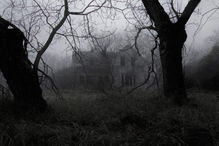 Create meme: dark photos, the grim ghost, abandoned house