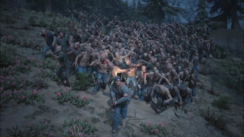 Create meme: Hordes in Days gone, game days gone, a Horde of zombies