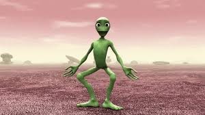 Create meme: the dancing alien