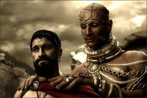 Create meme: 300 Xerxes and Leonidas, 300 Spartans 2007, 300 Spartans Xerxes