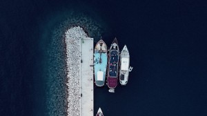 Create meme: boat top, yacht pier with the view from the top, Screensaver on your desktop