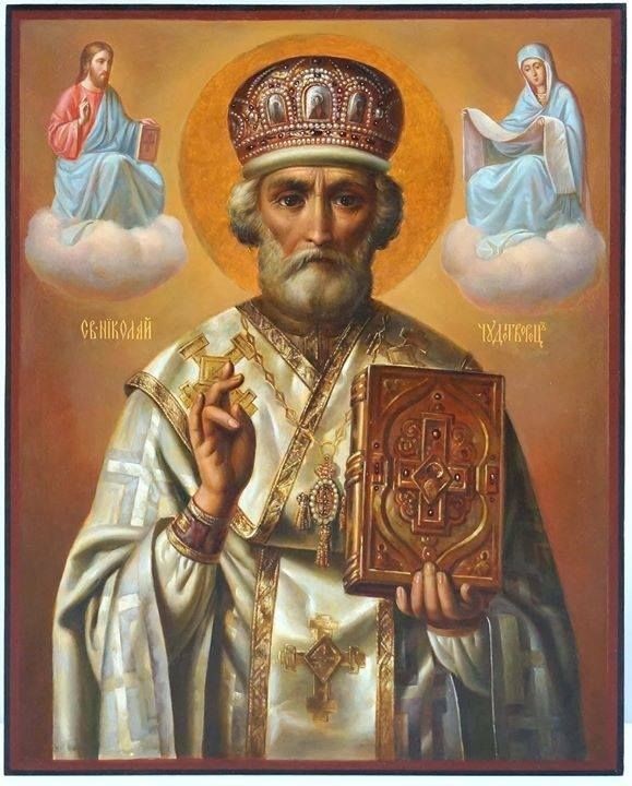 Create meme: icon of St. Nicholas the Wonderworker, icon of St. Nicholas the Wonderworker, nicholas the wonderworker