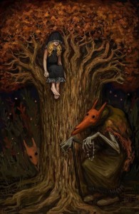 Create meme: forest fantasy, fantasy illustration, surrealism illustration