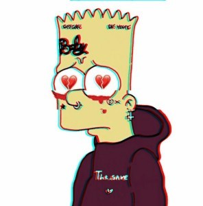 Создать мем: барт лил пип, барт симпсон lil, bart simpson lil peep