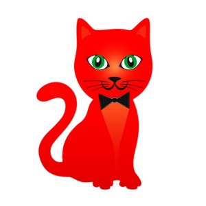 Create meme: red cat face, red cat, arts red cat