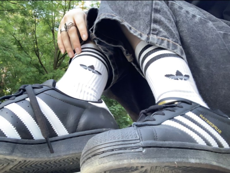 Create meme: Adidas is super old, adidas superstar high, adidas socks