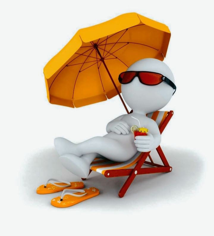 Create meme: man on a sun lounger, vacation , Vacation little men
