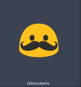 Create meme: mustachioed smile, mustache emoji, A mustachioed smiley face
