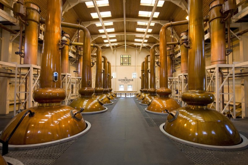 Create meme: Scotland Glenmorangie distillery, distillery, glenmorangie stills
