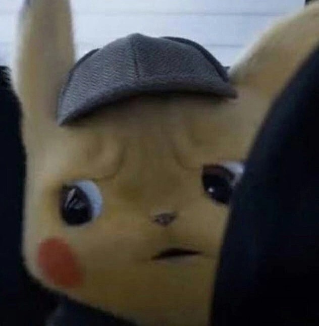 Create meme: Pikachu detective, Pikachu shocked, Pikachu meme