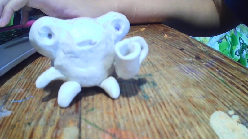 Create meme: a frog made of dough for modeling, a frog made of salted dough, figures made of dough for modeling