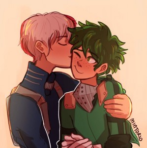 Создать мем: midoriya izuku, шото вампир и мидория яой, tododeku