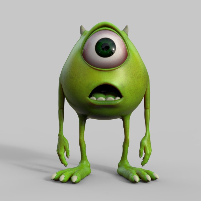 Create meme: monsters Inc. Mike wazowski, monster Mike Wazowski, Monster Corporation green