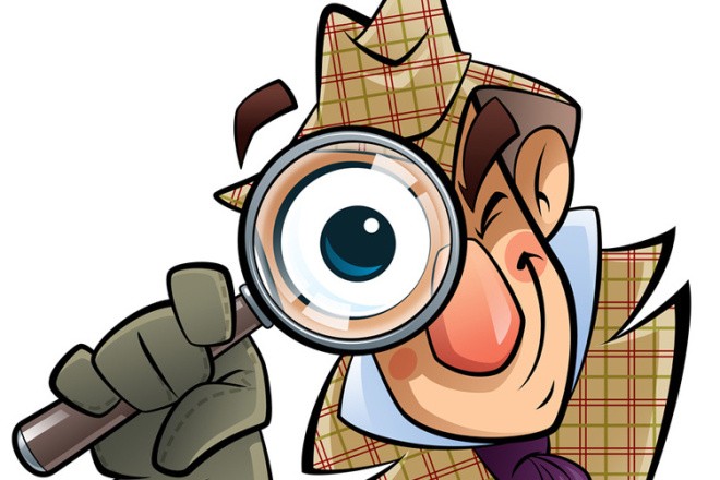 Create meme: Detective with a magnifying glass, detective with a magnifying glass, detective drawing