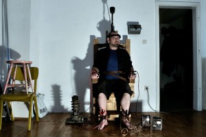 Create meme: Oleg mavromatti, electric chair, Electric chair