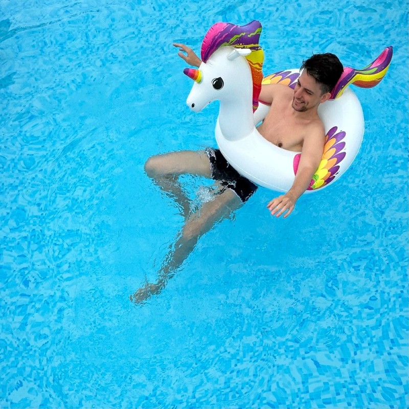 Create meme: inflatable unicorn raft, inflatable unicorn for swimming, intex unicorn inflatable