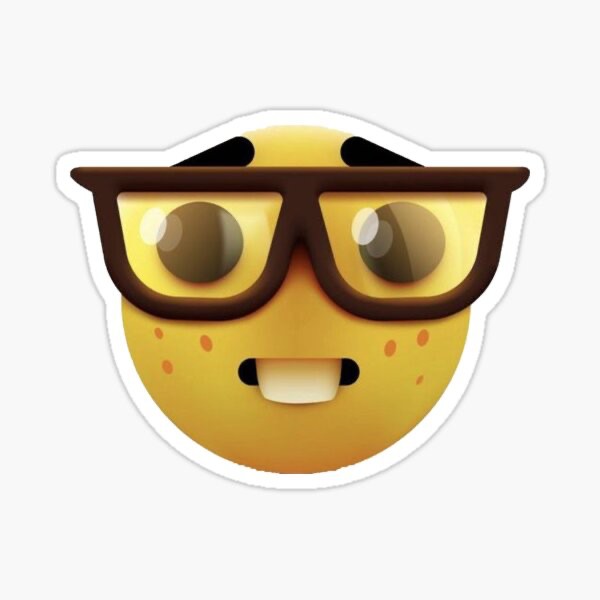 Create meme: glasses emoticon, smiley with glasses, Emoji emoticons