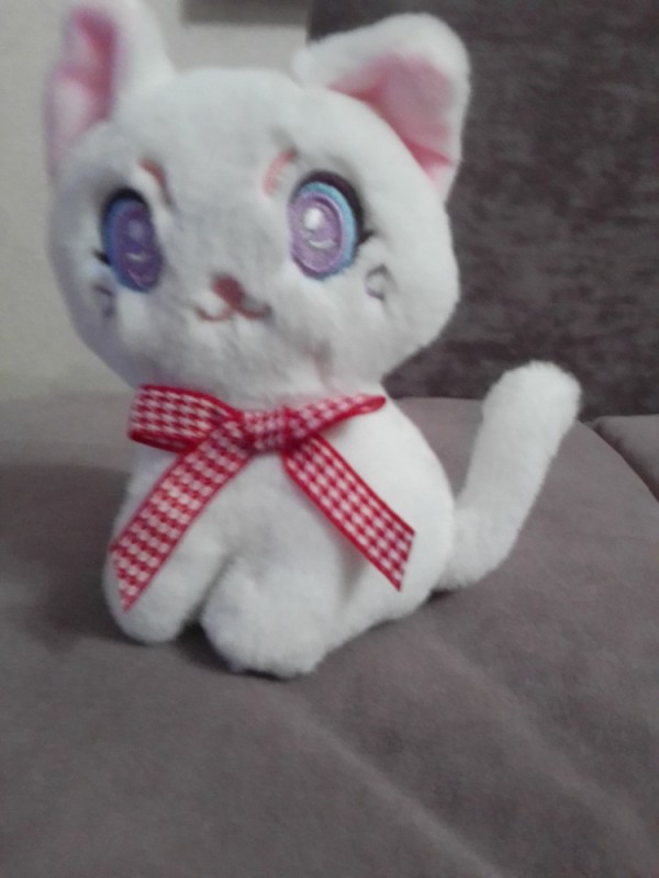 Create meme: soft toy kitty, soft toy cat, kitten snowball toy
