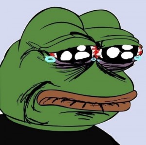 Создать мем: smug frog, feelsbadman, feels bad man