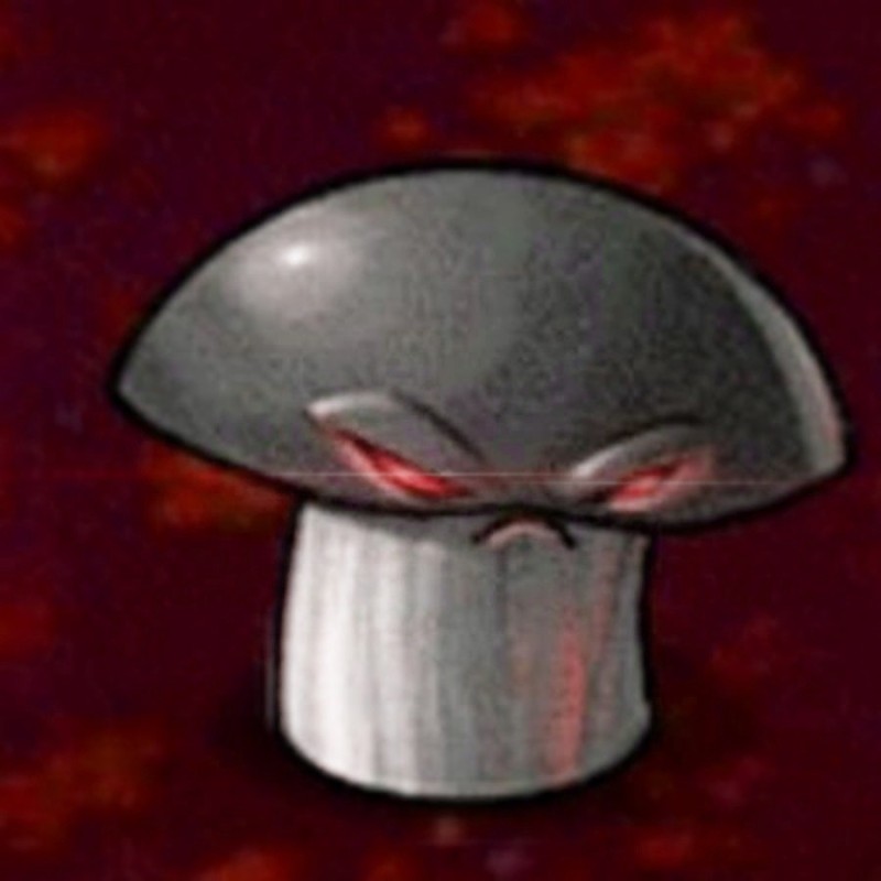 Create meme: Mushroom of Fate in Plants vs Zombies, mushroom of fate from plants vs zombies, doom shroom