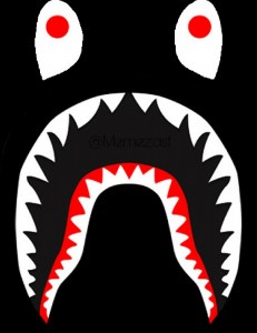 Create meme: bape shark, bape shark logo