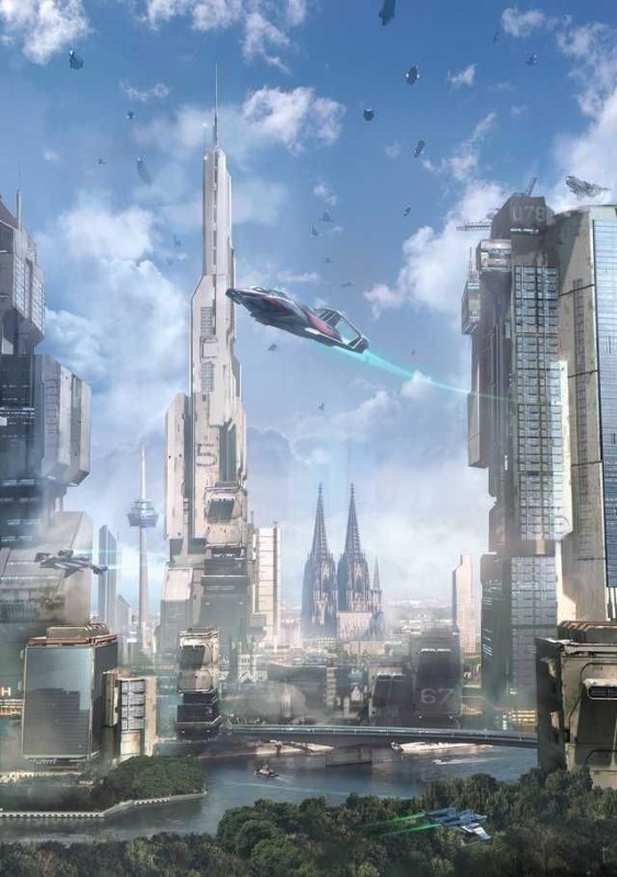 Create meme: the city of the future, star citizen skyscrapers, metropolis is the city of the future