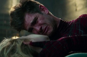 Create meme: Andrew Garfield crying in the movie, a frame from the video, Gwen Stacy