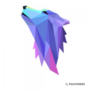 Create meme: blurred image, polysphere wolf, polygon unicorn