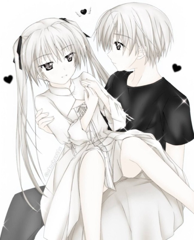 Create meme: loneliness for two, yosuga no sora, loneliness for two anime