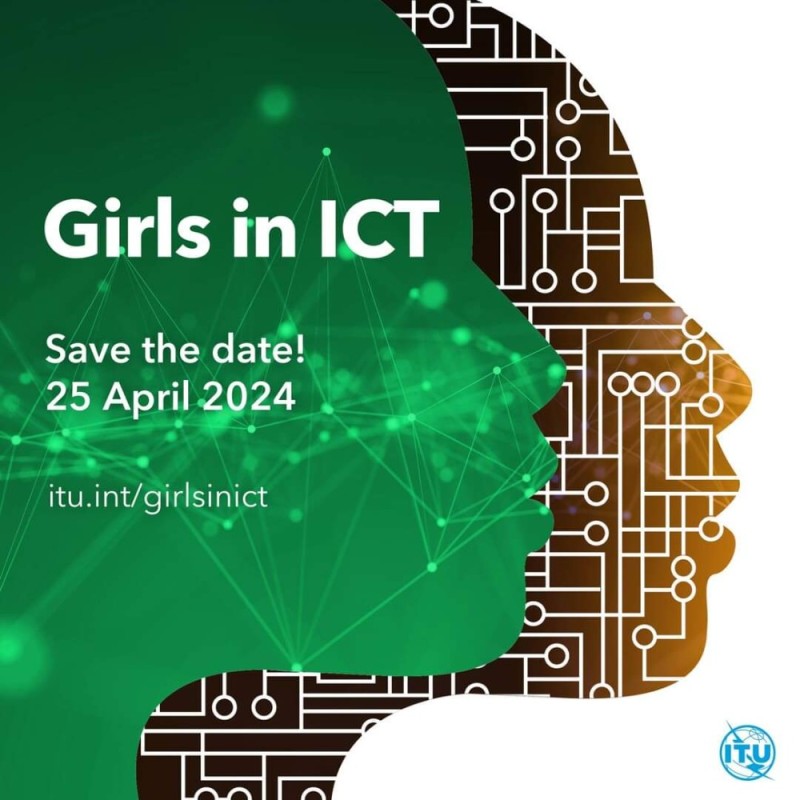 Create meme: international girls in ict day, digital skills, girls in tech