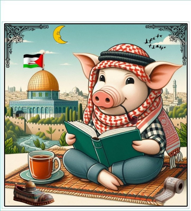 Create meme: Muslims, Russian pig, pigs