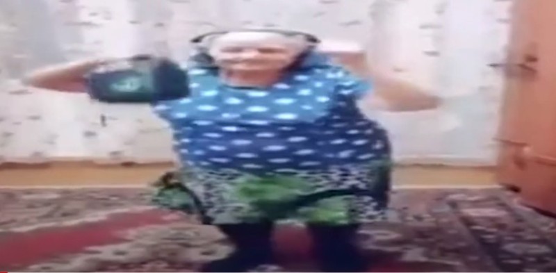 Create meme: grandma , dancing grandma, grandmother 