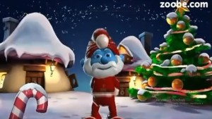 Create meme: there will be no new year santa Claus has converted to Islam, smurf Santa Claus, smurfs new year