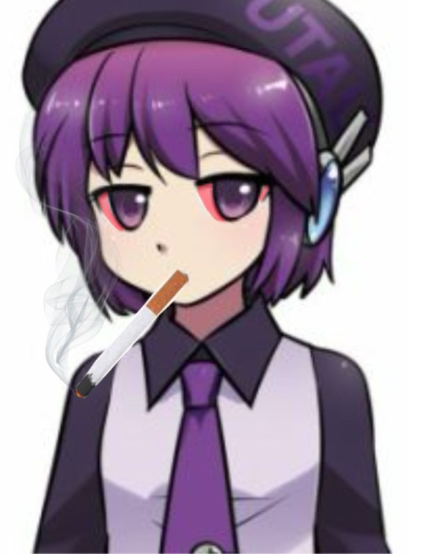 Create meme: utauloids, defoko, anime girl with purple hair