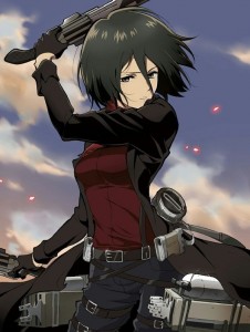 Create meme: Attack of the titans, Mikasa Ackerman